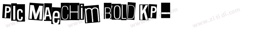 PIC Maechim Bold KP 字体转换